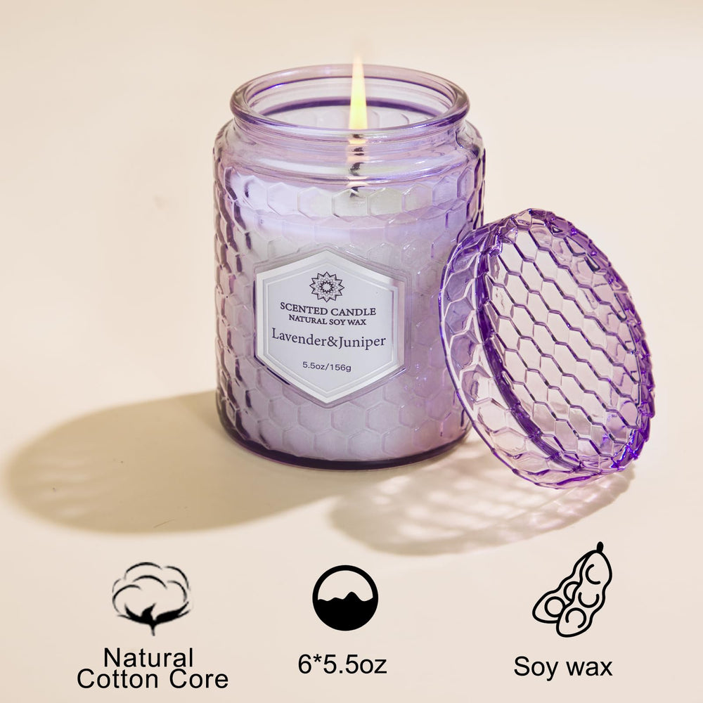 JXDLSQ Sage jar candle offers calming aroma for meditation.