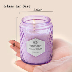 JXDLSQ Sandalwood Rose jar candle exudes luxurious space fragrance.