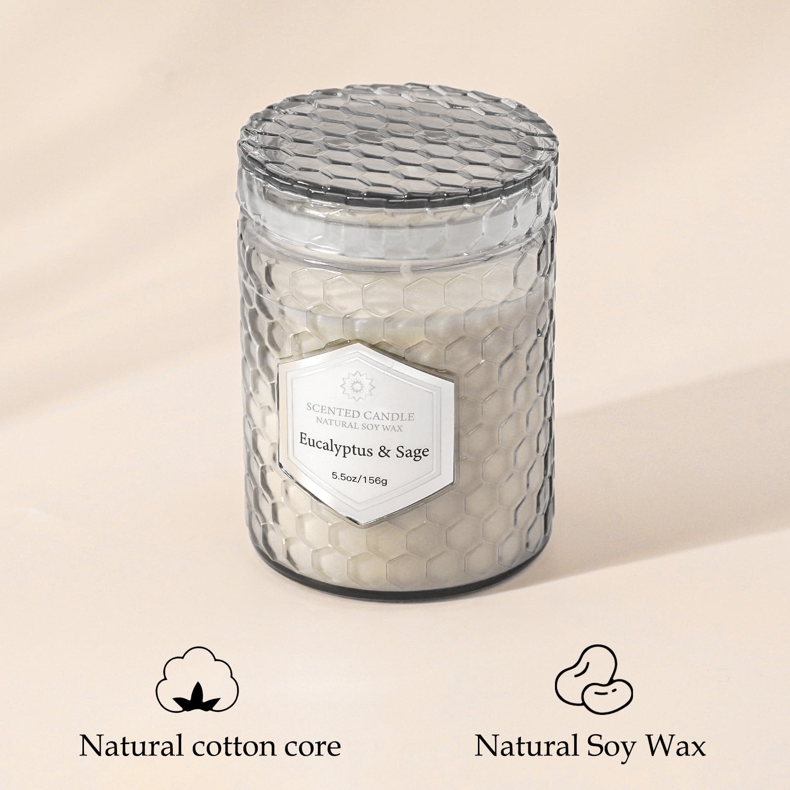 JXDLSQ Breezy Linen candle freshens spaces for work-from-home days.