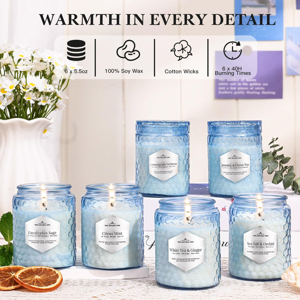JXDLSQ Soy-wax candle burn time up to 45 hours showcased