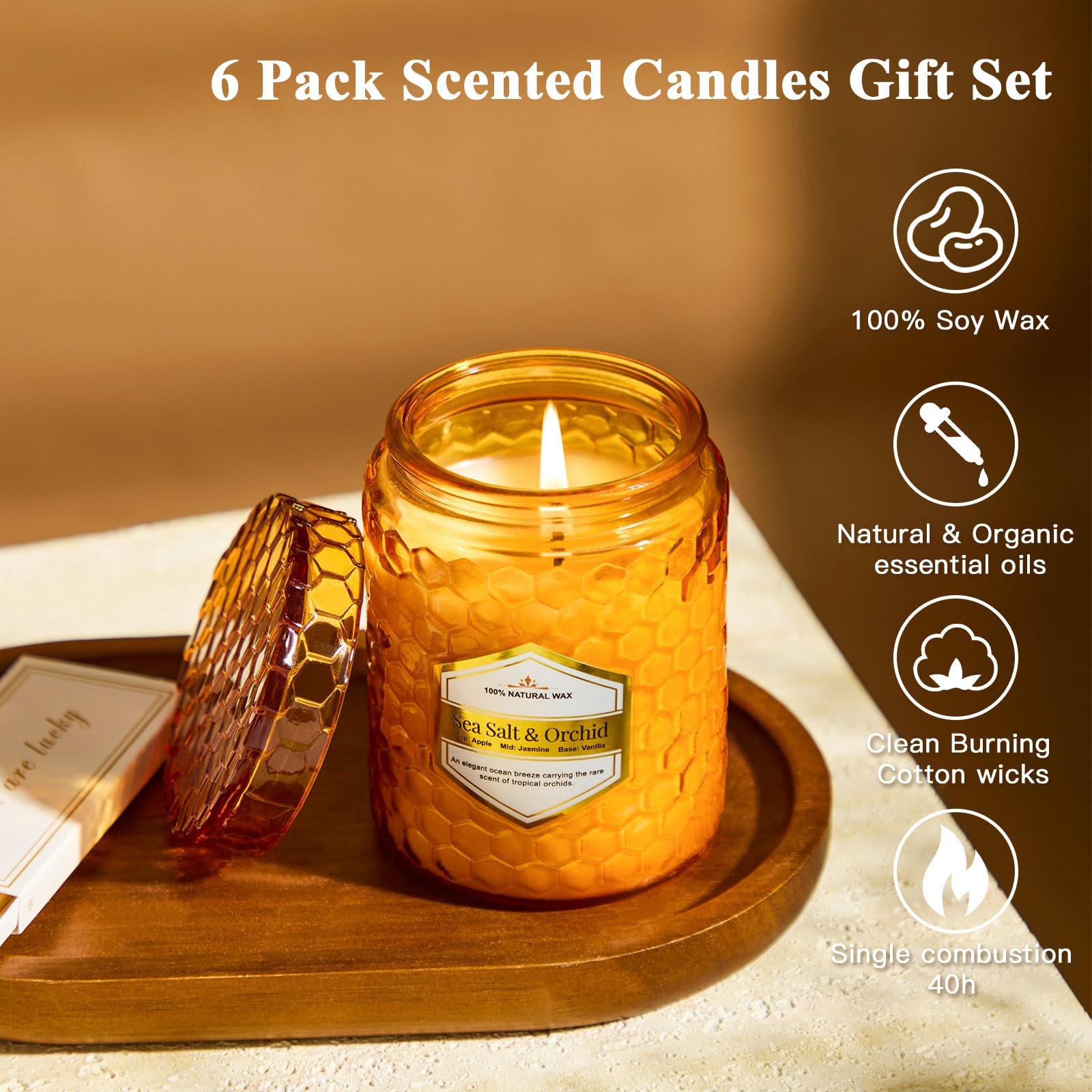 JXDLSQ Vanilla Cake candle jar with warm, comforting aroma.