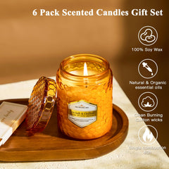 JXDLSQ Vanilla Cake candle jar with warm, comforting aroma.