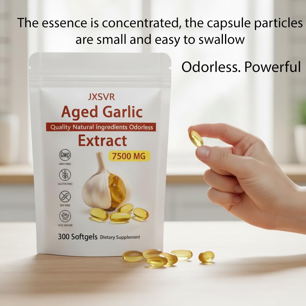 JXSVR softgel bottle being poured implies convenient daily dosage