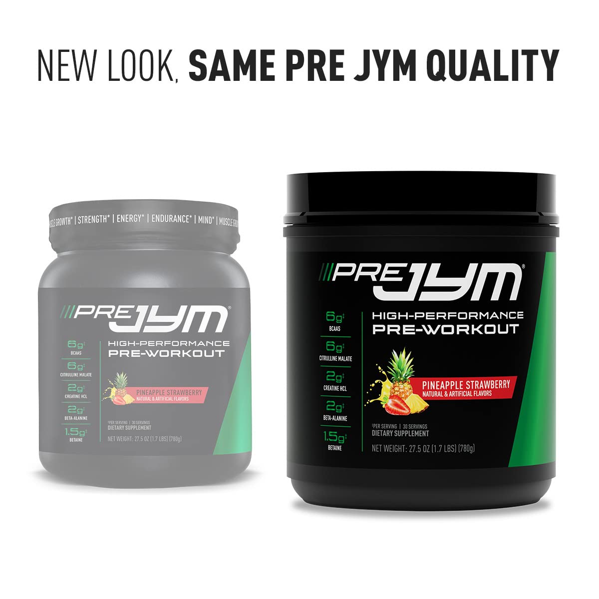 Kitchen scene with Pre JYM powder setup emphasizing flavor and convenience