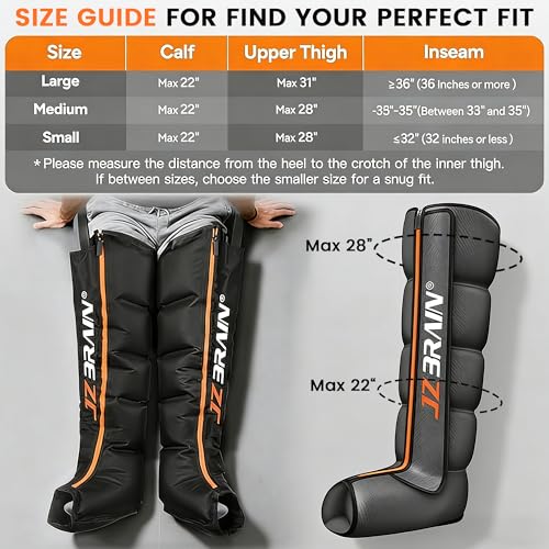 JZBRAIN 3-level heat therapy setting reveals adjustable warmth along the leg