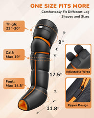 JZBRAIN leg massager control panel provides intuitive operation for effortless control.