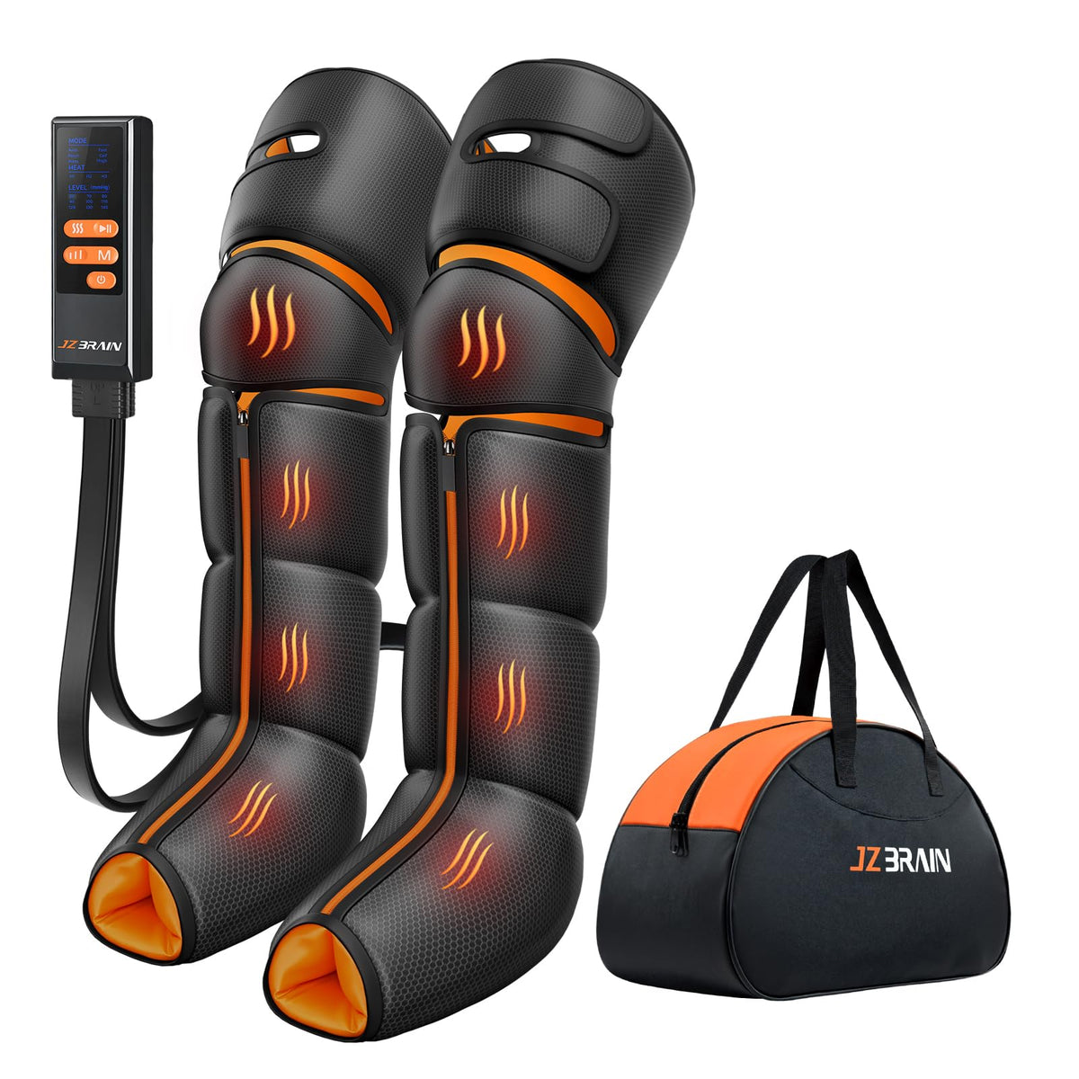 JZBRAIN leg massager with heat and compression boot for soothing circulation.