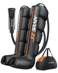 JZBRAIN sequential air compression leg boot, front view for targeted foot and calf massage