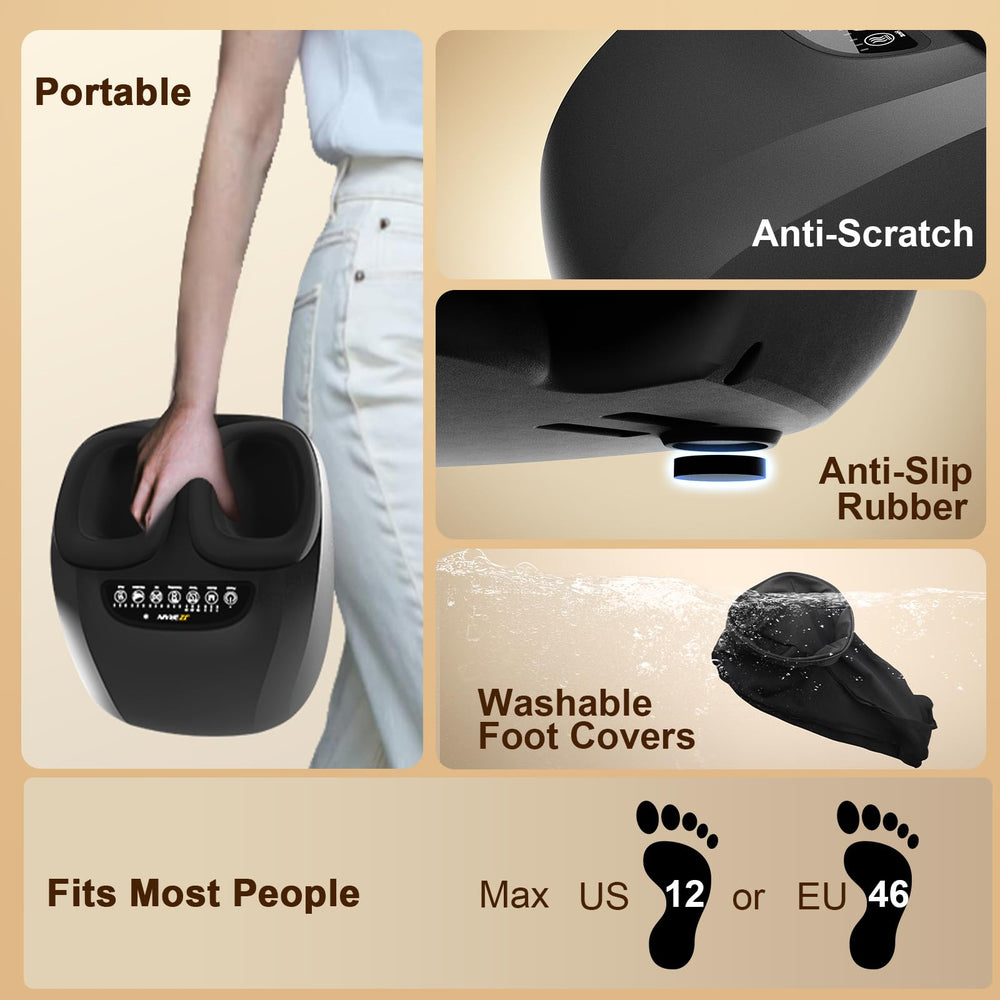JZBRAIN foot chamber with zipper cover supports varied foot shapes.
