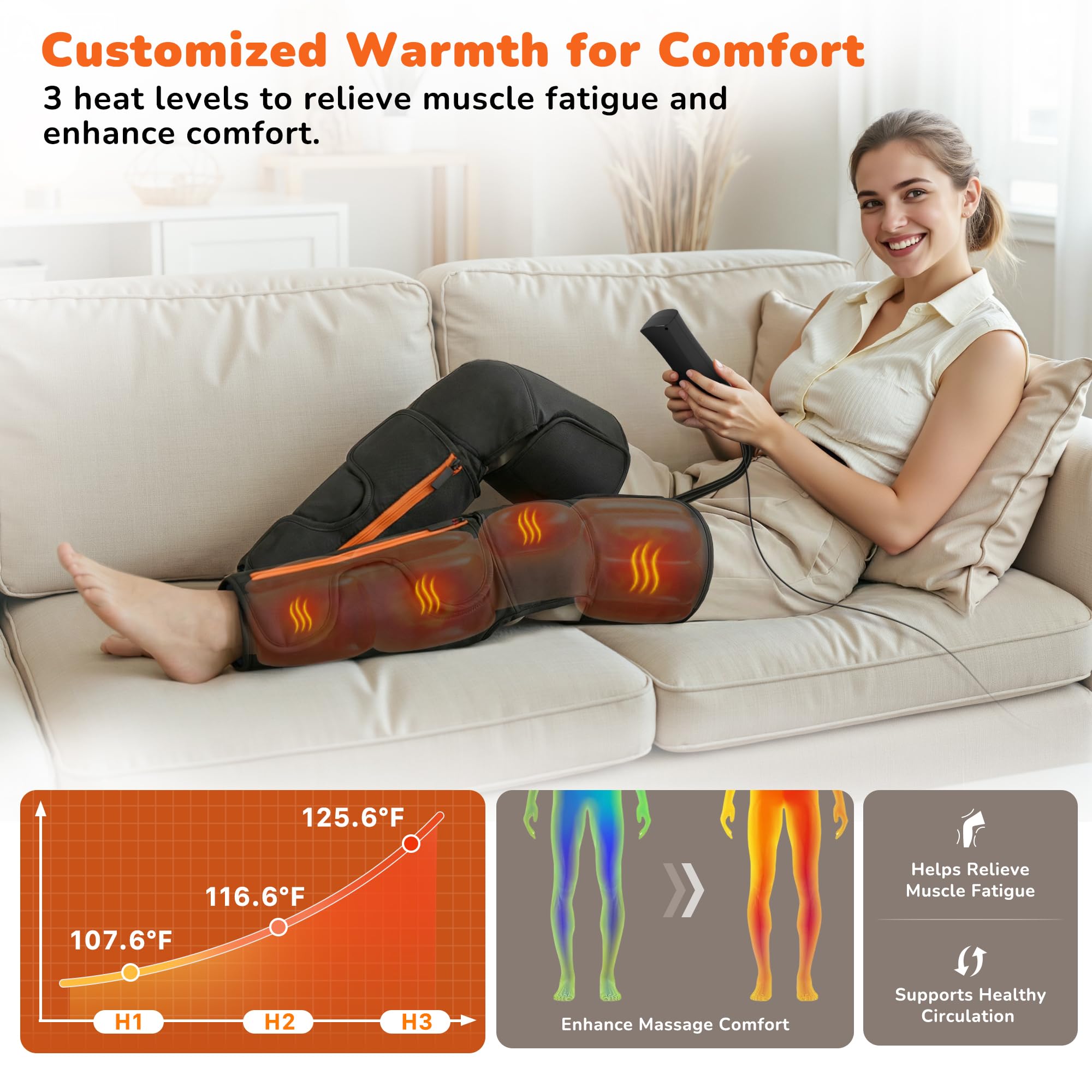 JZBRAIN massager with Velcro wraps offers secure, easy daily wear
