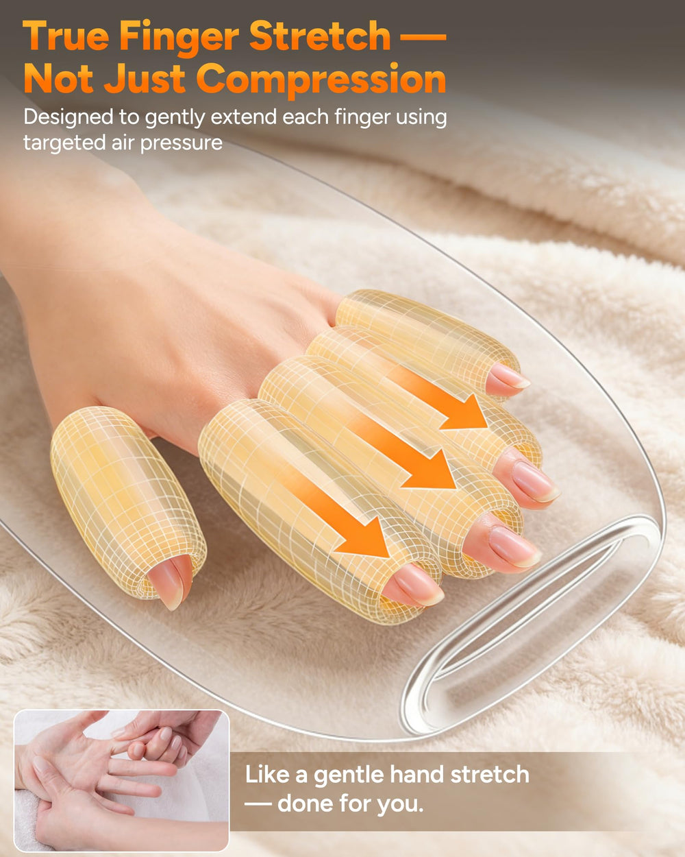 JZBRAIN finger stretch function enhances finger flexibility and relaxed joints.