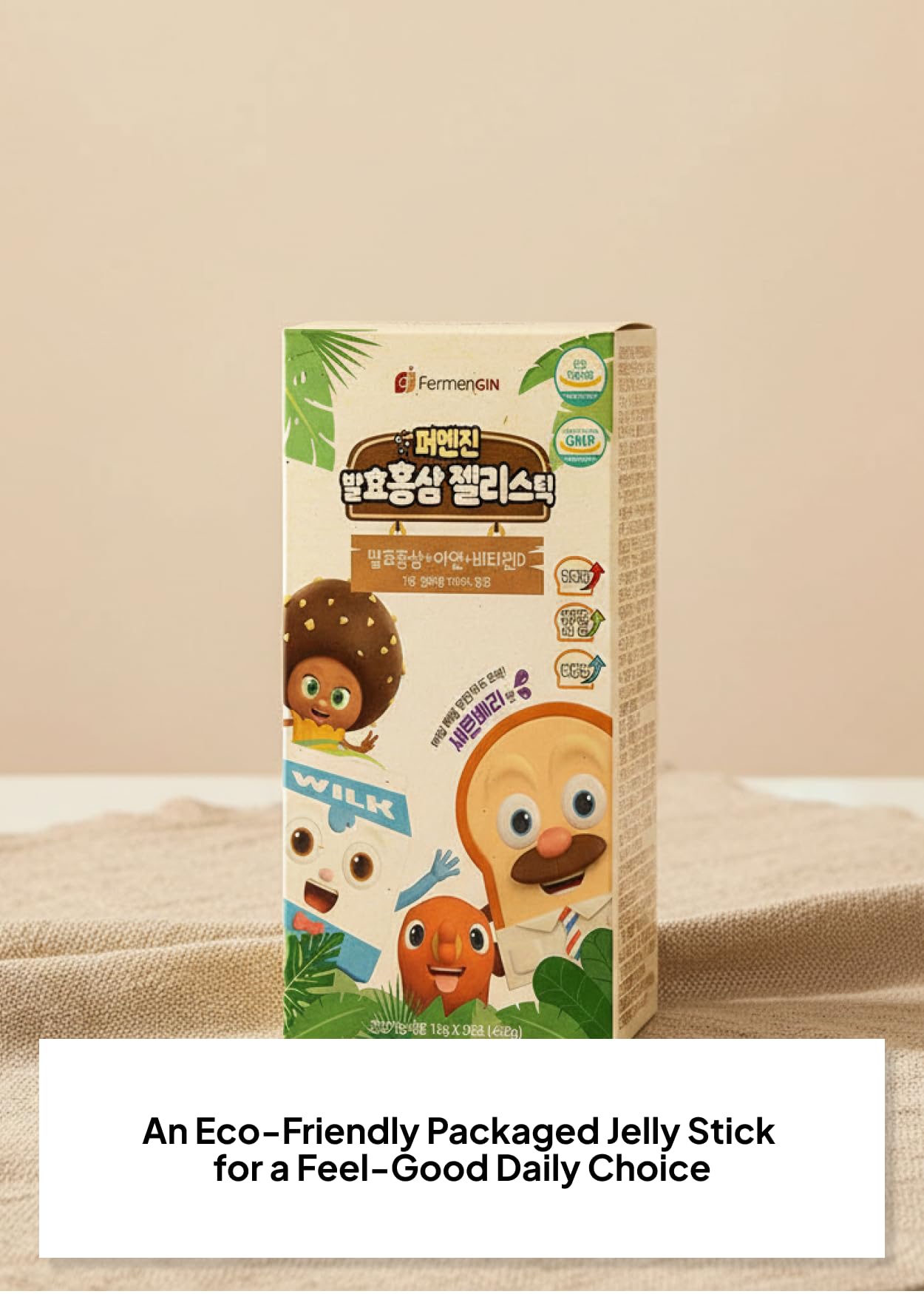 K FOOD KOREAN FOOD berry-flavored ginseng snack offering approachable sweetness.