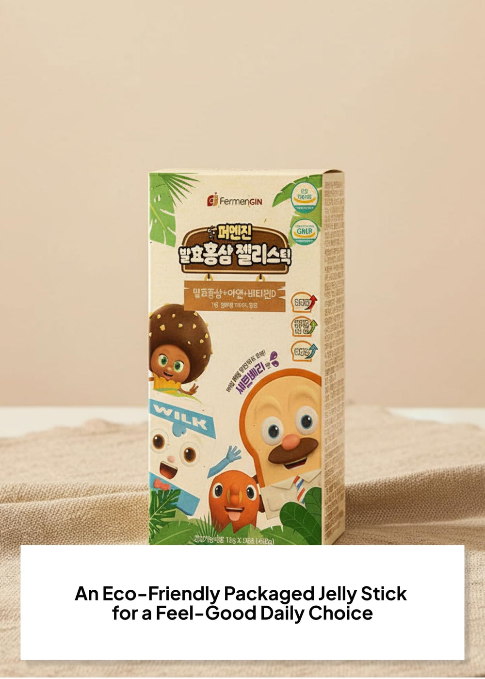 K FOOD KOREAN FOOD berry-flavored ginseng snack offering approachable sweetness.