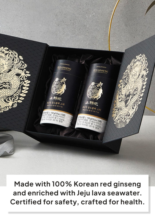 K Food Korean Food Sanglimwon Gold Black Stick 30-pack offers convenient daily servings anywhere.