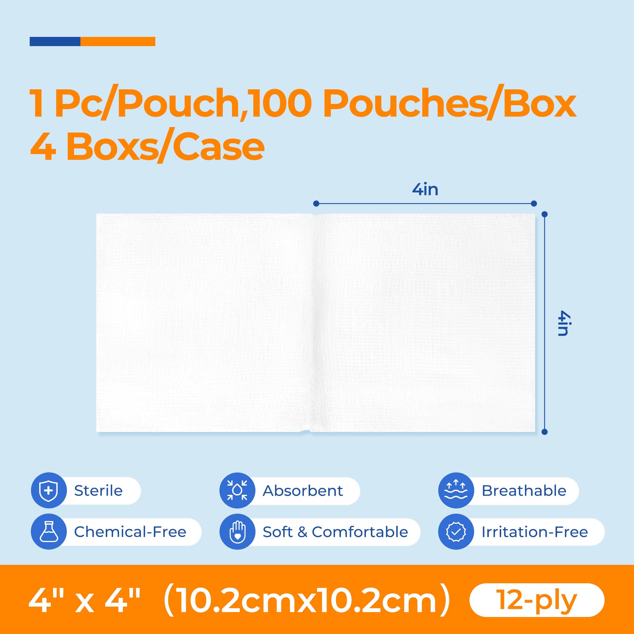 K Kingstar tightly woven gauze mesh reduces shedding during bandaging.
