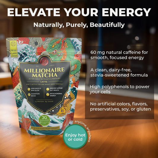 K* PAX scoop pouring into cup for a latte-style energy boost.