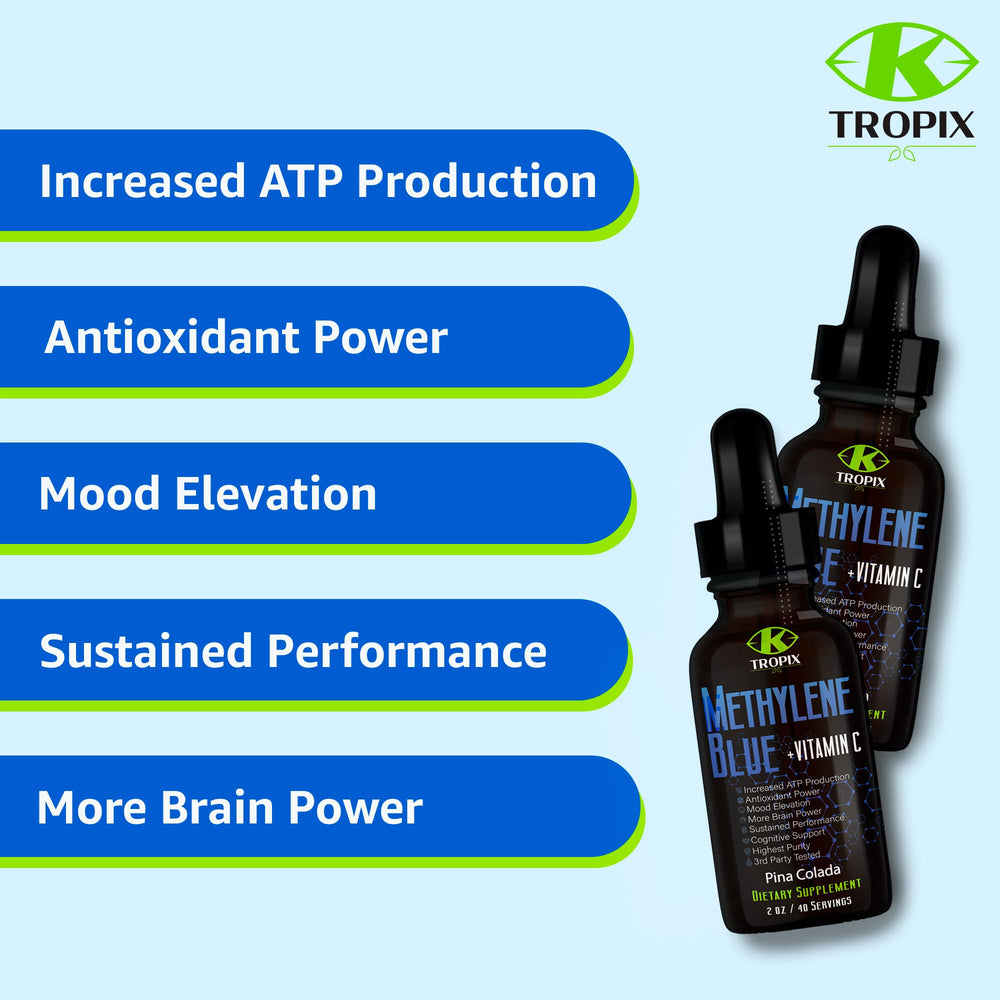K TROPIX bottle and glass of water ready for dilution and daily routine.