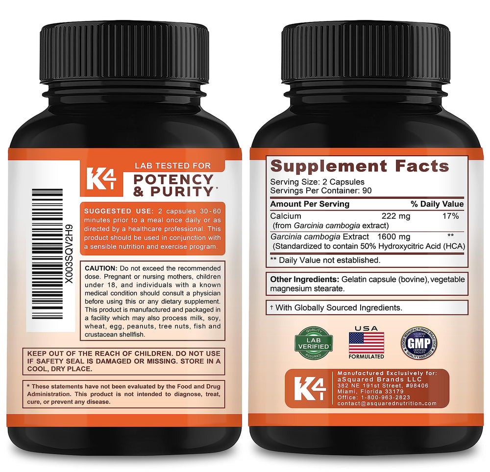 K4 Keto Garcinia Cambogia bottle pour – demonstrates easy daily routine.