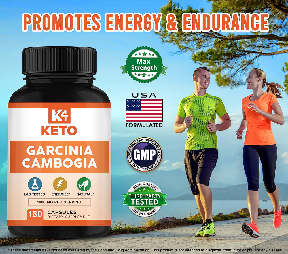 K4 Keto Garcinia Cambogia packaging box – emphasizes 90-day supply.