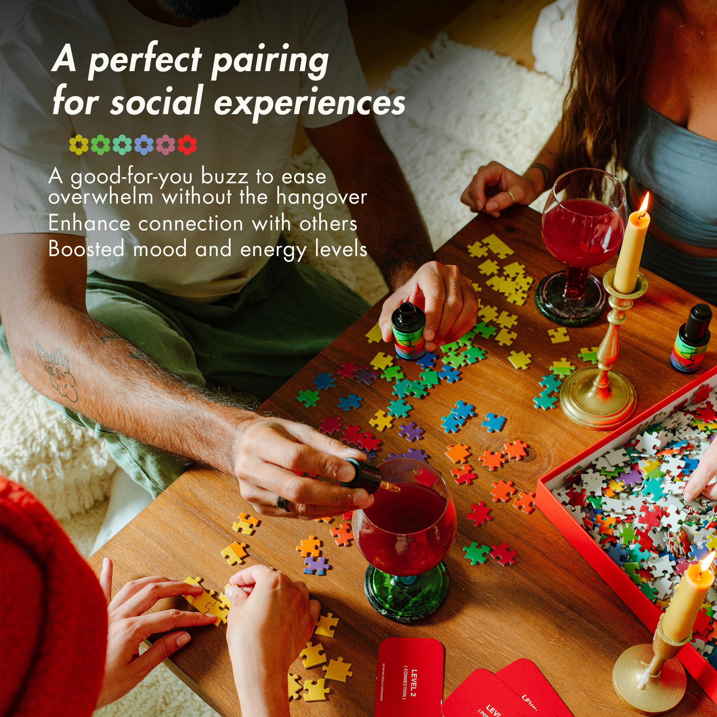 KA! Kanna organic ingredients scene emphasizes plant-based purity.