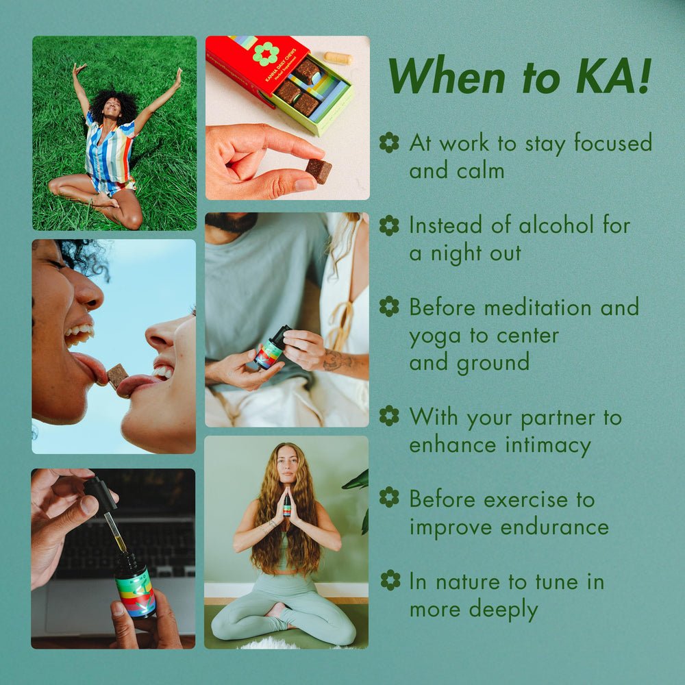 KA! Kanna packaging insert details usage and ingredients.
