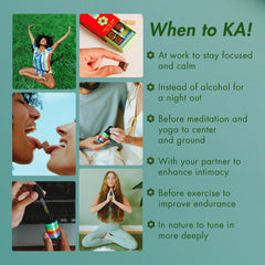 KA! Kanna packaging insert details usage and ingredients.