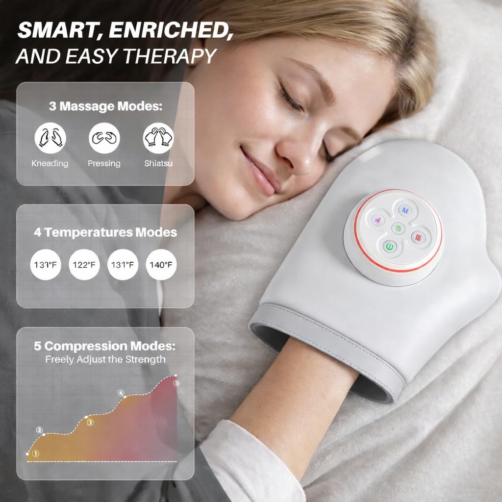Kaaeiccr hand massager cordless control panel enables flexible use