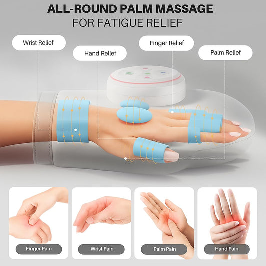 Kaaeiccr hand massager with heat option adds cozy warmth