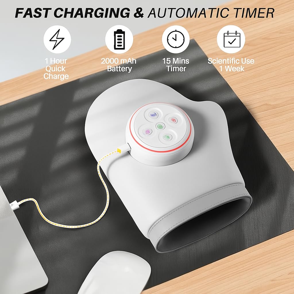 Kaaeiccr hand massager soft lining enhances long-session comfort