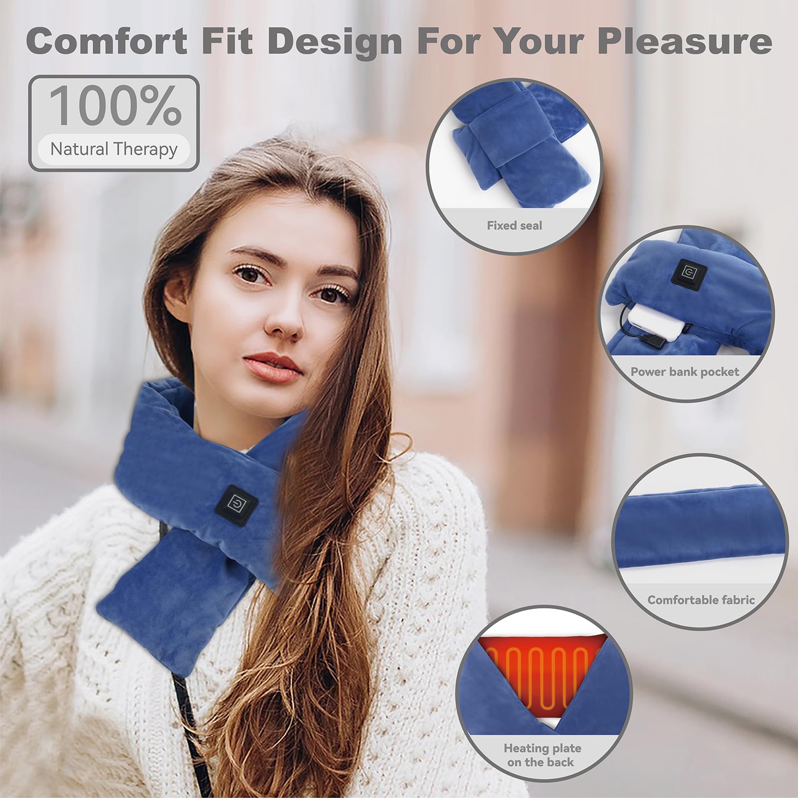 KADORVA 5000mAh power bank pocket powers cordless warmth.