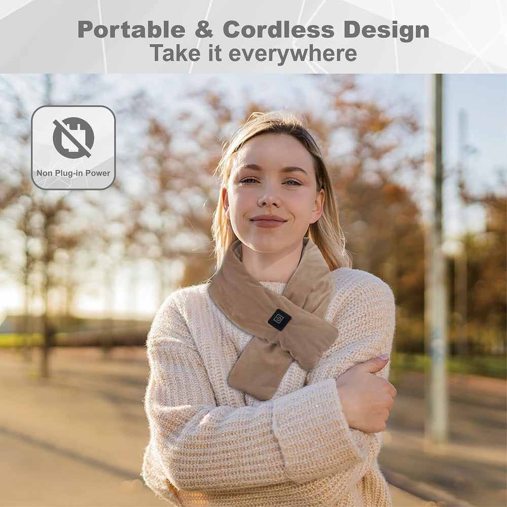 KADORVA neck warmer uses carbon fiber wires for quick heat.