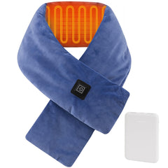 KADORVA heated neck wrap in soft crystal velvet fabric for neck warmth.