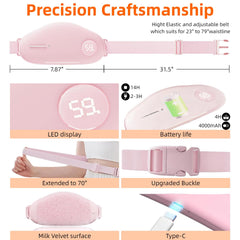 KaffyLynn compact belt-fit unit easily wears from 23 to 79 inches