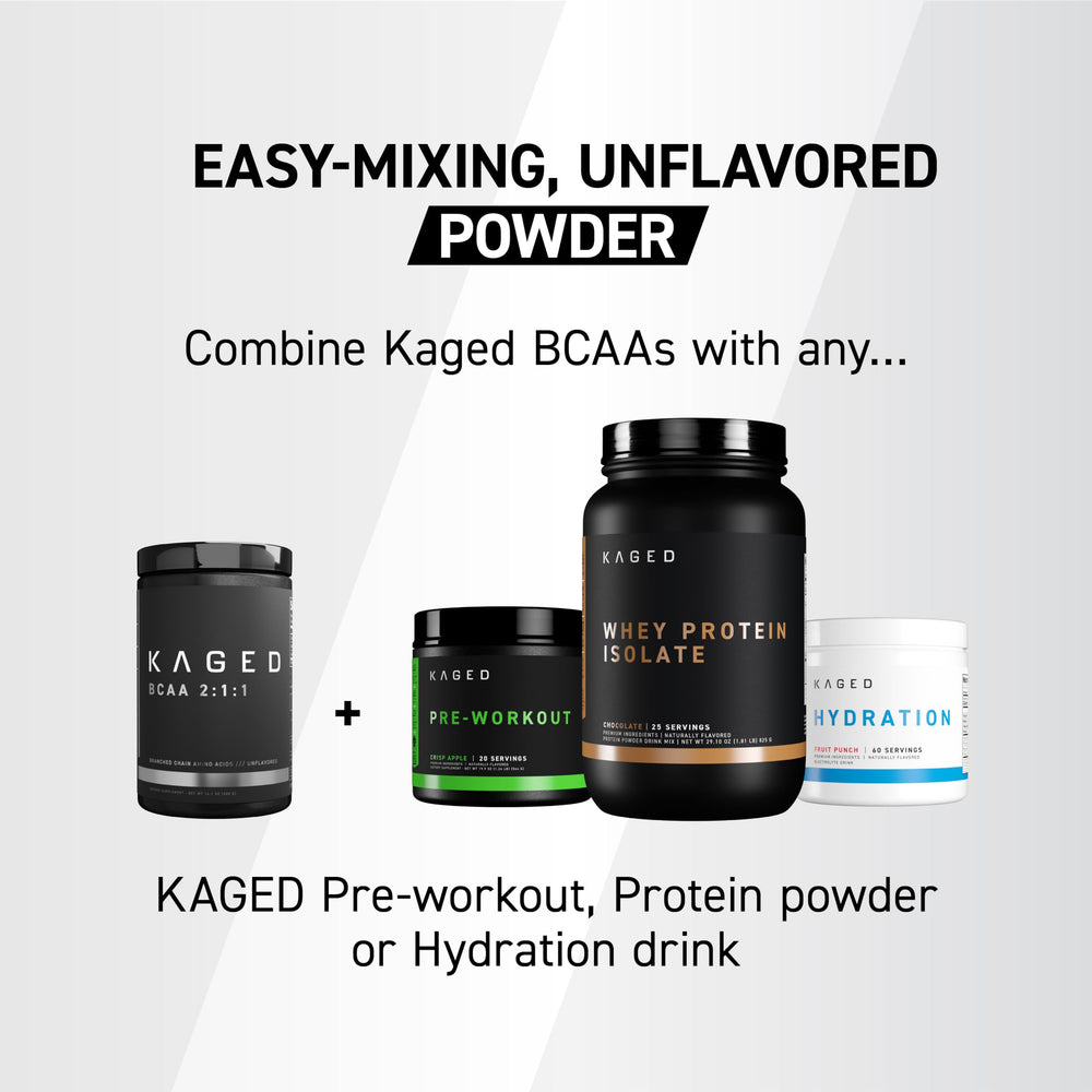 Kaged BCAAs clean-label close-up showing no colors or fillers.