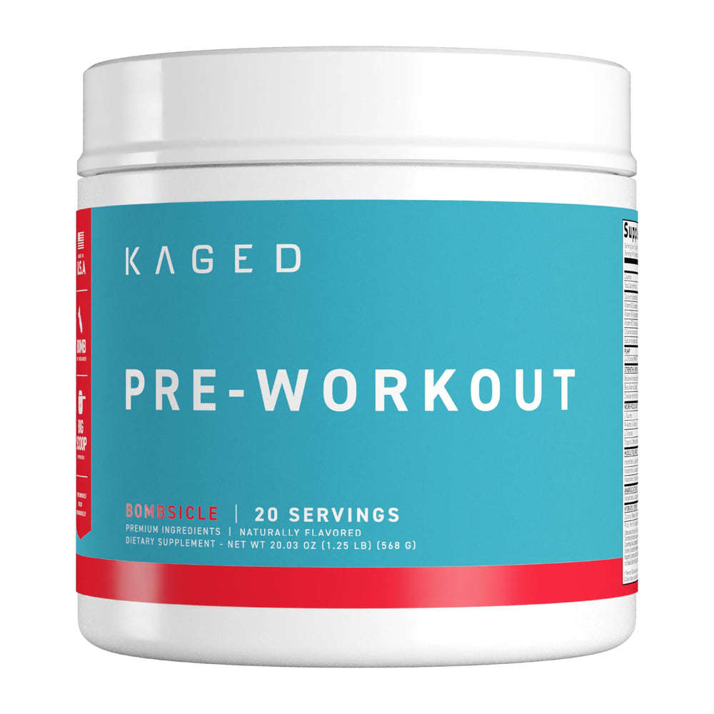 Kaged Bombsicle pre-workout scoop energizes workouts with clean focus