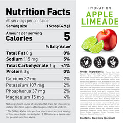 Close-up of the HydraCharge label highlighting electrolytes and natural flavors.
