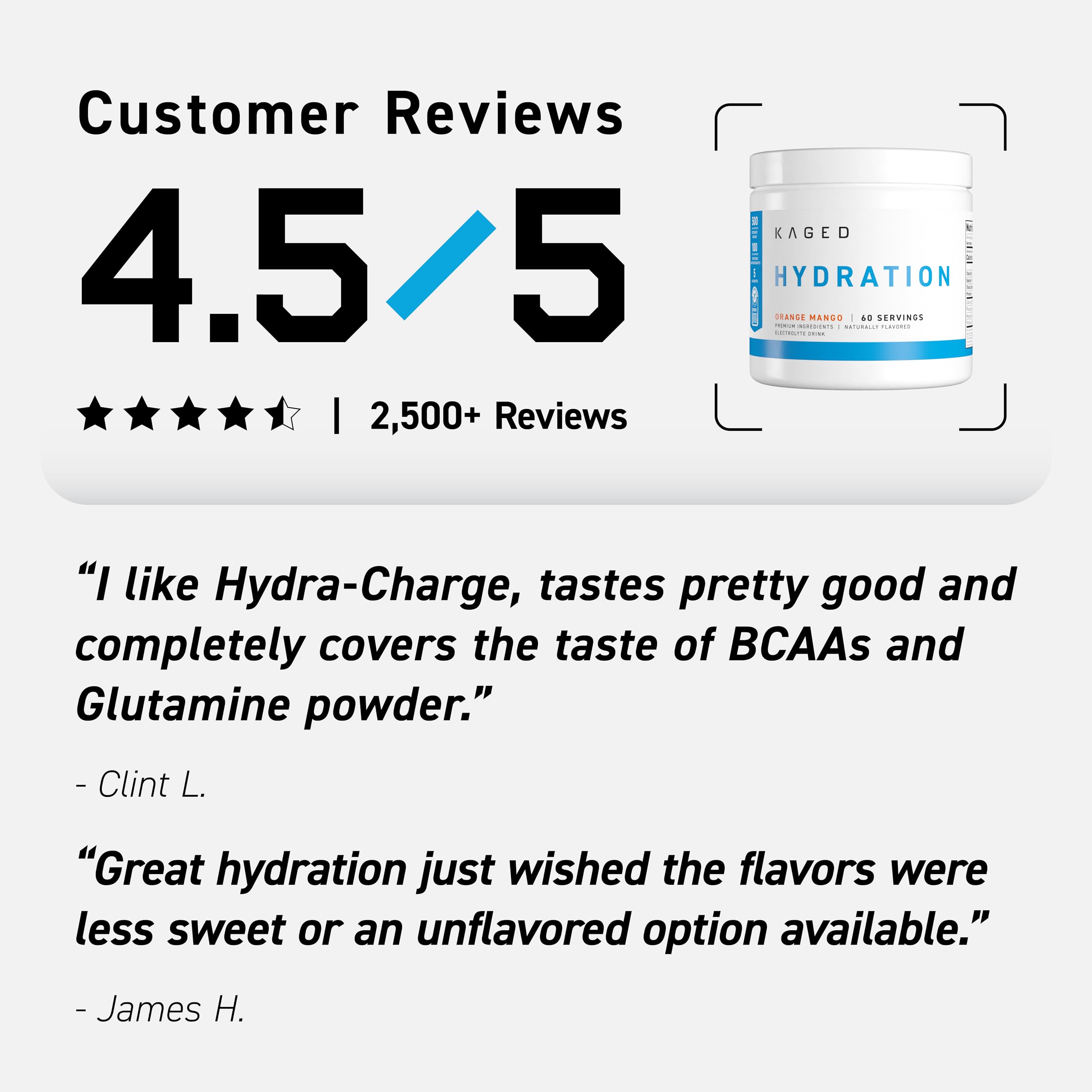 Kaged HydraCharge base de sabor para personalizar tus suplementos