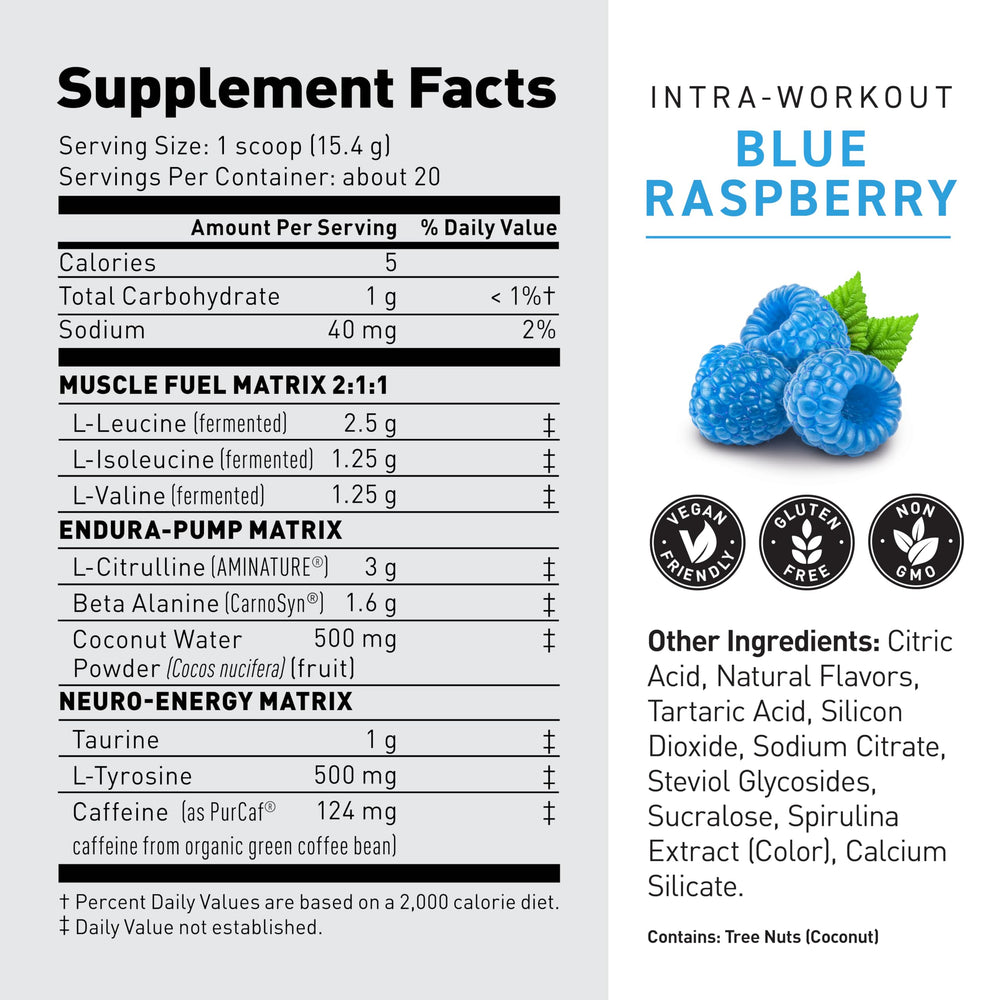 Kaged Intra-Workout electrolytes support hydration and fluid balance during workouts.