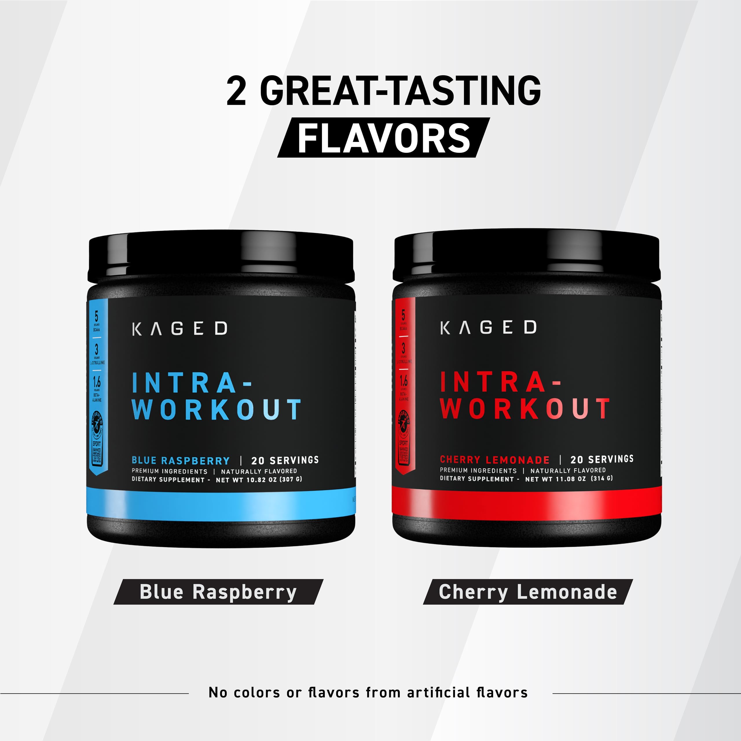 Kaged Intra-Workout L-Tyrosine aids focus during training sessions.