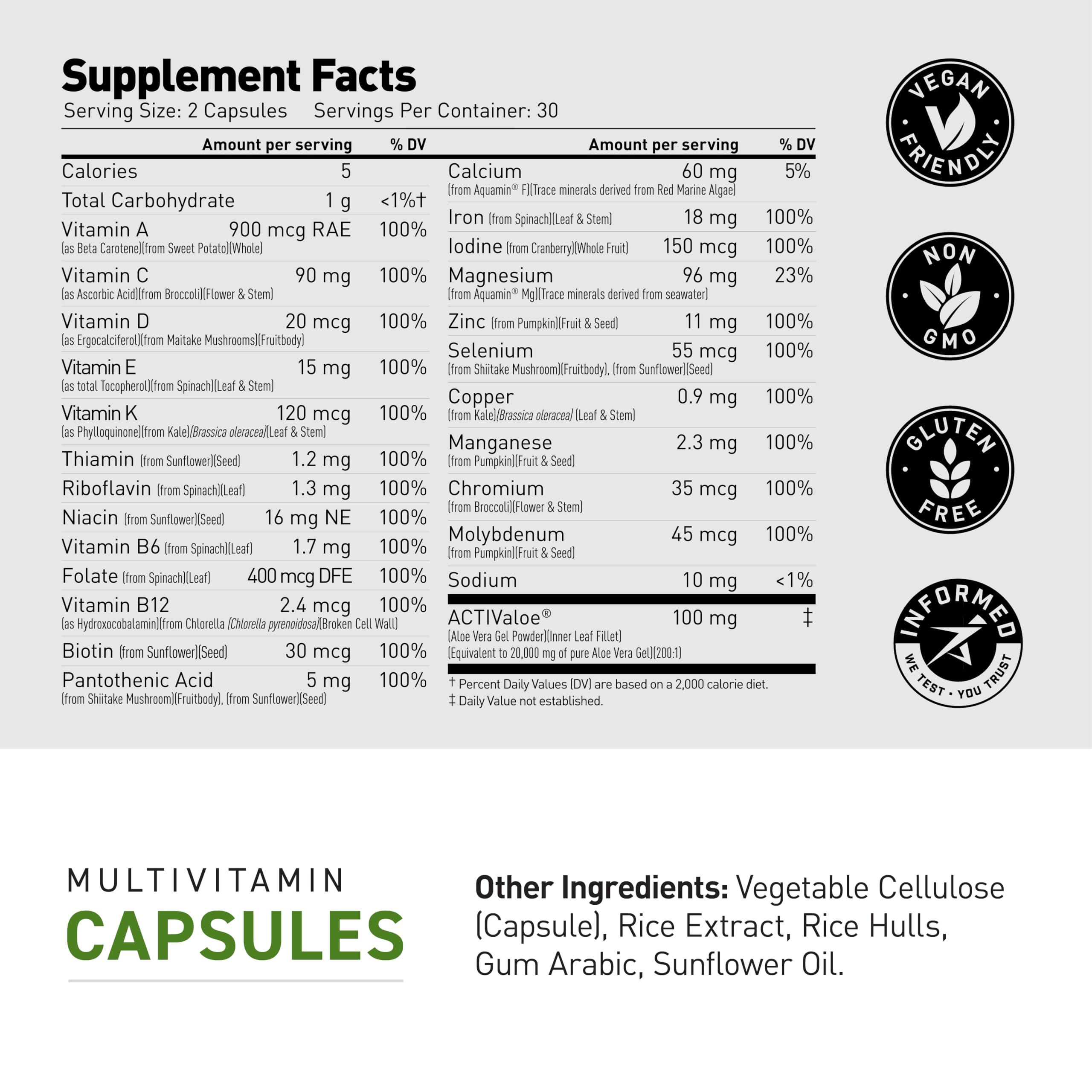 Kaged Multivitamin 30 servings packaging