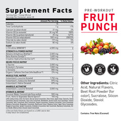 Kaged Fruta Punch, mezcla rápida tras verter en el vaso.