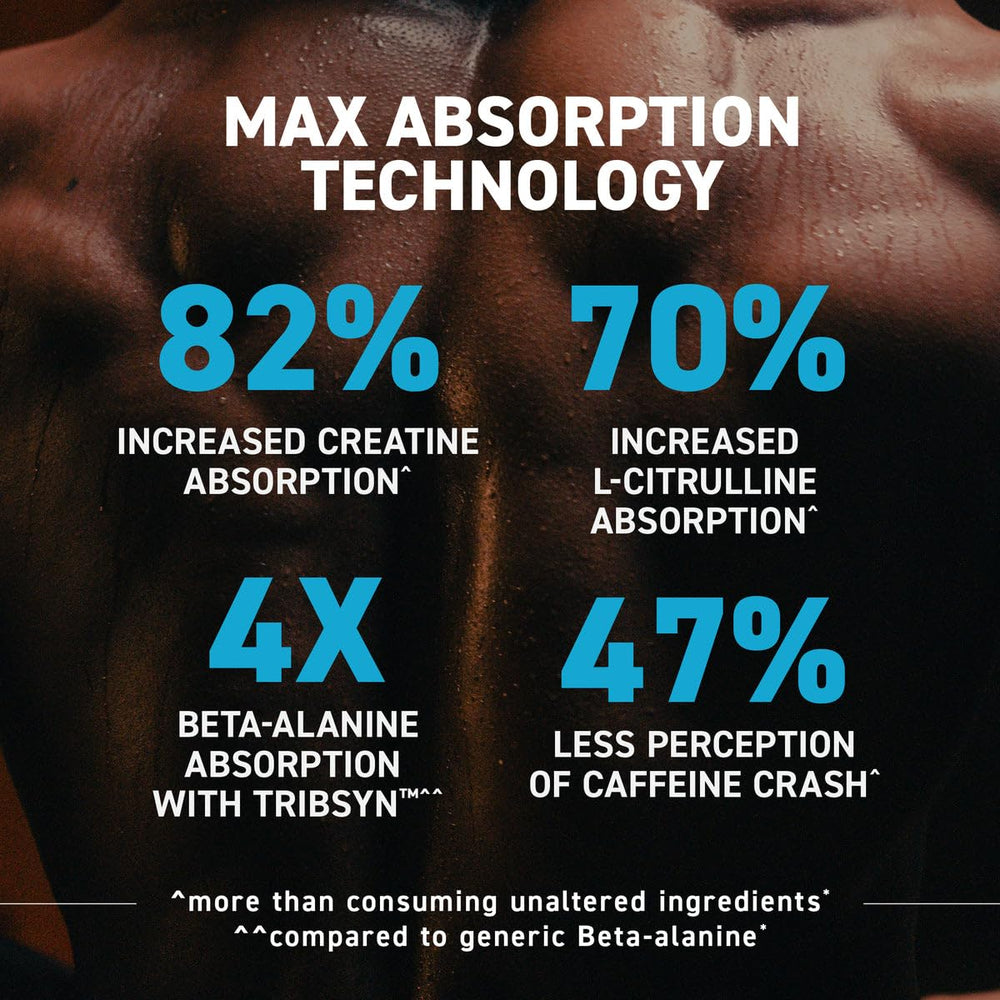 Kaged Pre-Workout MAX 305mg caffeine detail for sharp focus