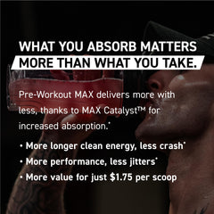 Kaged Pre Workout MAX Watermelon prepared drink in glass showing vibrant color.