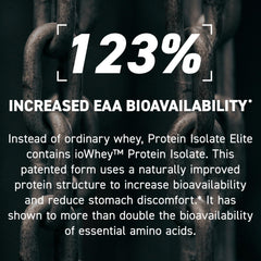 Kaged Protein Elite chocolate shake in glass to illustrate mixability and taste