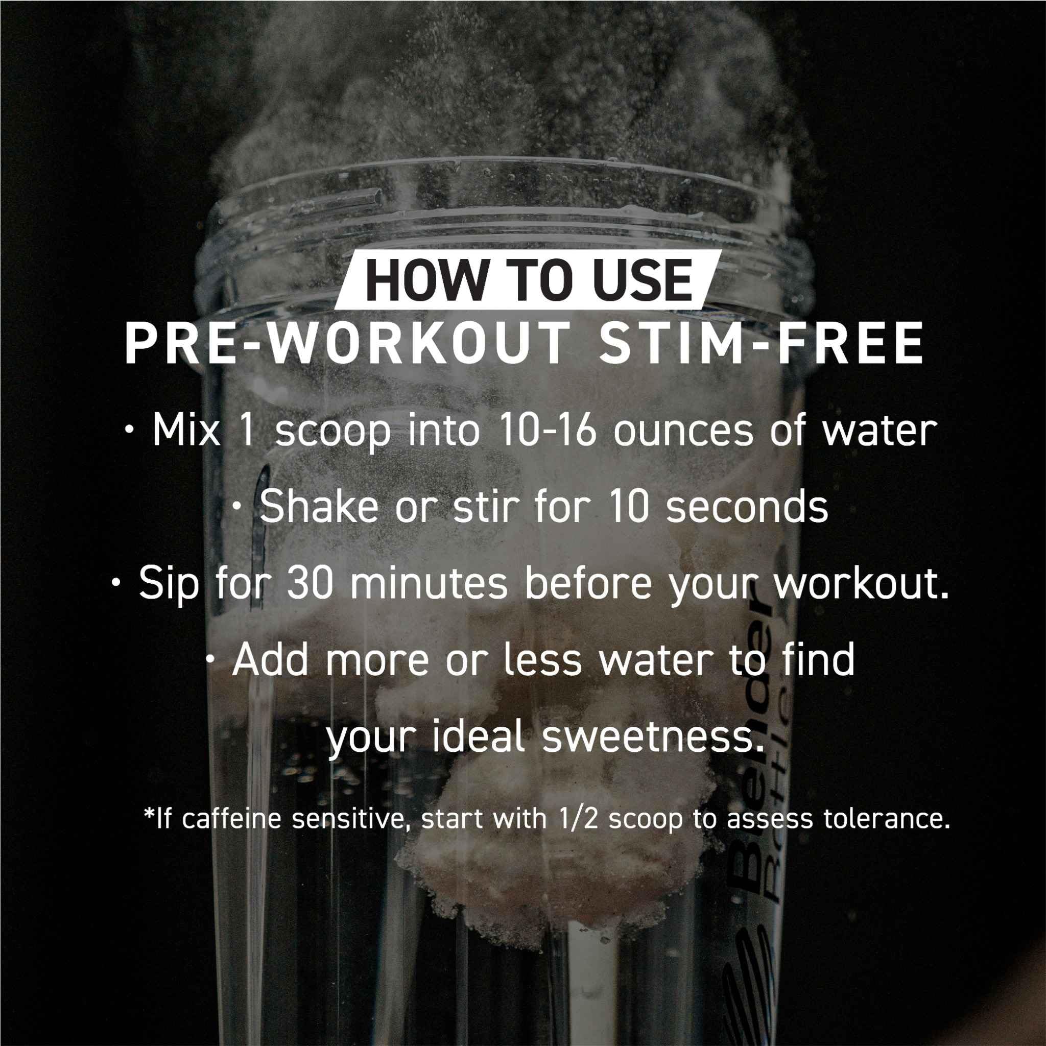 Kaged stimulant-free pre-workout fruit punch daily-use bottle in gym bag.
