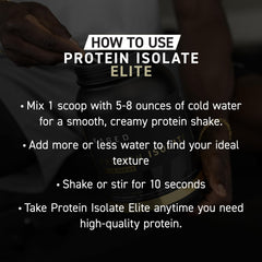 Kaged Whey Protein Isolate Elite 2 lb tub with scoop for convenient use