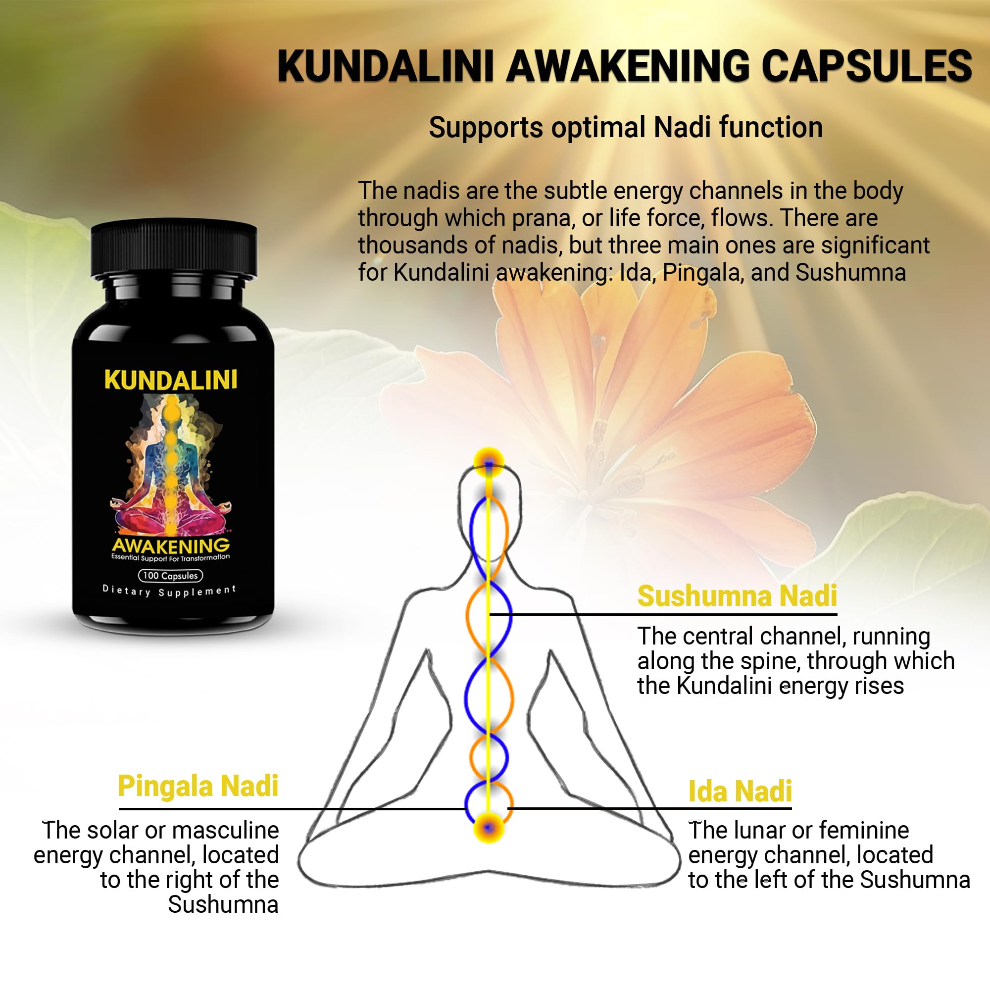 Bottle with glass conveys ritual wellness experience