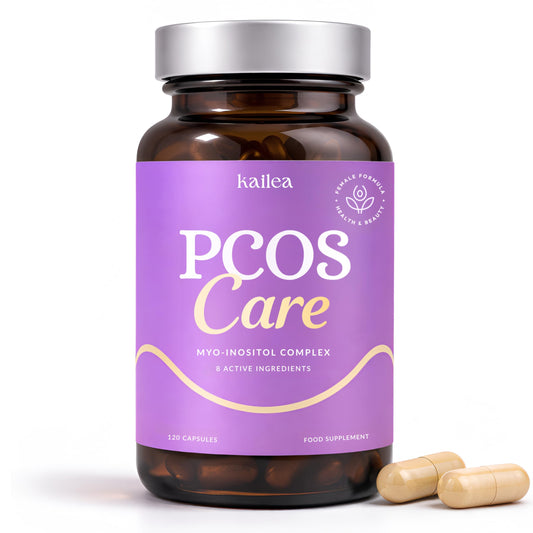 Kailea 8-in-1 PCOS bottle closeup for balanced hormones