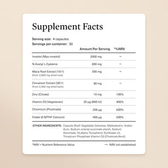 Kailea health balance packaging showing vegan, non-GMO features