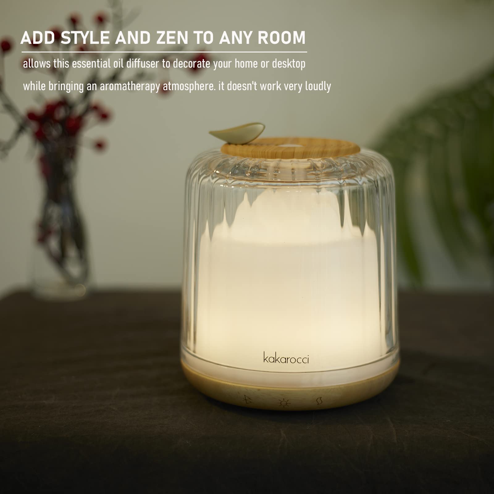 Kakoda 230ml diffuser delivers long-lasting fragrance with easy refills.